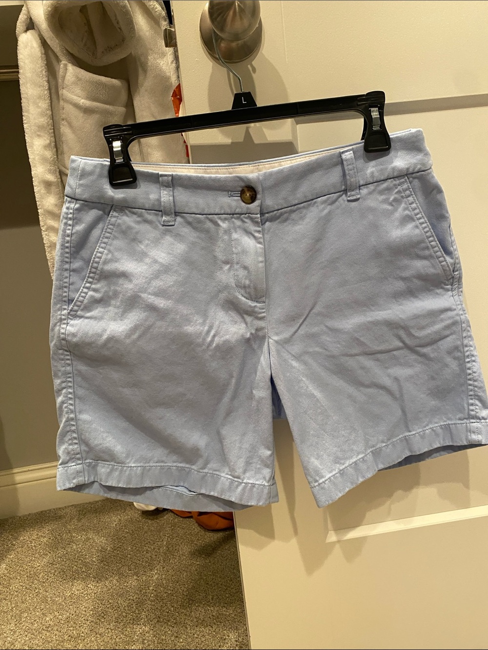 J. Crew Factory Light Blue Women's Cotton Blend Shorts
